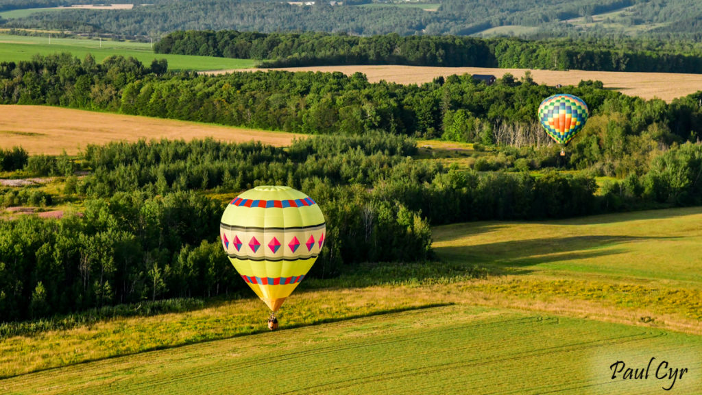 Hot air Balloon and landscape